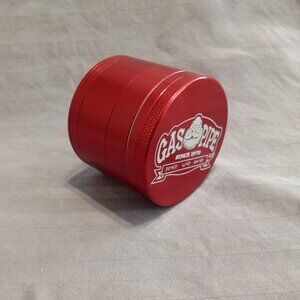Diamond Grind 4 Piece Herb Grinder, Red 2" (50 mm) with GasPipe Store Logo